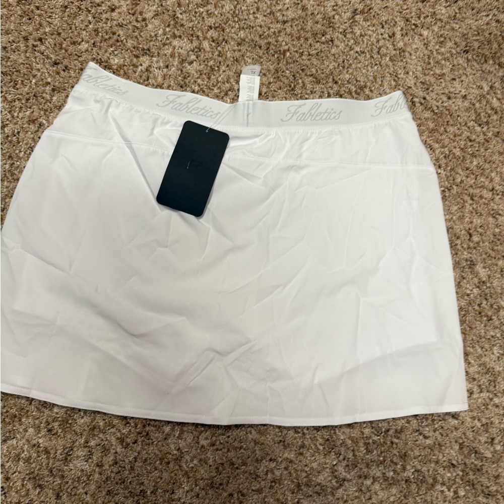 NWT Fabletics White Athletic Skirt